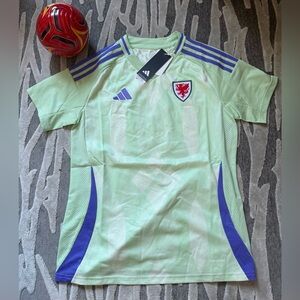 🏴󠁧󠁢󠁷󠁬󠁳󠁿Adidas [M] Wales Red Dragons 2025 Soccer Away Women’s Jersey Green JD7452